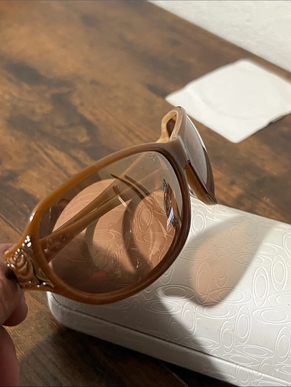 Oakley belong 05-915 54[]14 Women's Brown Gradient Lens Sunglasses
